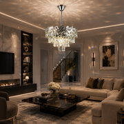 Crystal Chandelier WINDSOR Nobile 5xE14, Διάμετρος 39cm, Γυαλιστερό Chrome, Ρυθμιζόμενο ύψος Crystal Chandeliers Προεπιλεγμένος τίτλος Alessandro Design