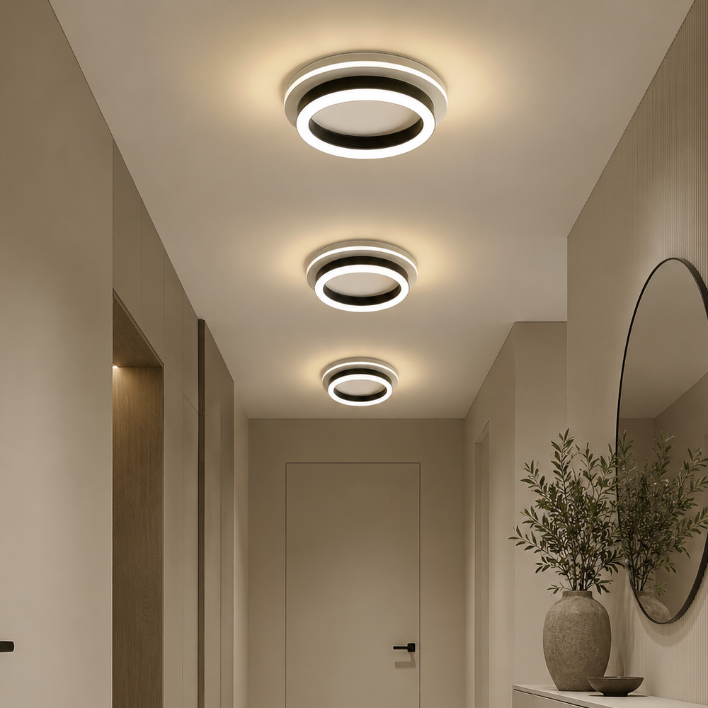 MODERN LED Chandelier 25W, Διάμετρος 20cm, Στρογγυλό, Κρύο/Ζεστό/Ουδέτερο φως, Μαύροι πολυέλαιοι LED Προεπιλεγμένος τίτλος Alessandro Design