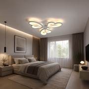 Πολυέλαιος LED με τηλεχειριστήριο BLOSSOM 40W, 3 πέταλα, κρύο/ζεστό/ουδέτερο φως, ρυθμιζόμενο, λευκός πολυέλαιος LED με τηλεχειριστήριο Προεπιλεγμένος τίτλος Alessandro Design