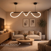 Πολυέλαιος DIVINO LED με εύκαμπτο σωλήνα σιλικόνης - 24W, ρυθμιζόμενο φως, μαύρο ματ μοντέρνοι πολυέλαιοι Προεπιλεγμένος τίτλος Alessandro Design