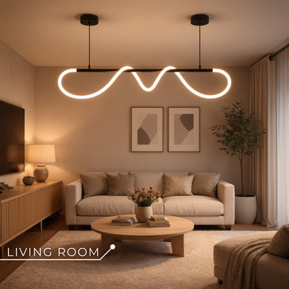 Πολυέλαιος DIVINO LED με εύκαμπτο σωλήνα σιλικόνης - 24W, ρυθμιζόμενο φως, μαύρο ματ μοντέρνοι πολυέλαιοι Προεπιλεγμένος τίτλος Alessandro Design