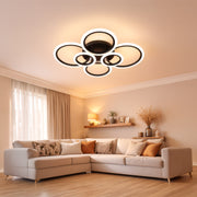 Πολυέλαιος LED με τηλεχειριστήριο BETTY 82W, 6 κύκλοι, κρύο/θερμό/ουδέτερο φως, ρυθμιζόμενο, μαύροι πολυέλαιοι LED με τηλεχειριστήριο Προεπιλεγμένος τίτλος Alessandro Design
