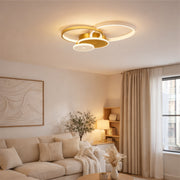 Πολυέλαιος LED με τηλεχειριστήριο KILLIAN 80W, 4 κύκλοι, κρύο/θερμό/ουδέτερο φως, ρυθμιζόμενο, χρυσοί πολυέλαιοι LED με τηλεχειριστήριο Προεπιλεγμένος τίτλος Alessandro Design