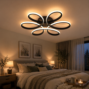 Πολυέλαιος LED με τηλεχειριστήριο HELIX 63W, Κρύο/Ζεστό/Ουδέτερο φως, Ρυθμιζόμενο, Μαύροι πολυέλαιοι LED με τηλεχειριστήριο Προεπιλεγμένος τίτλος Alessandro Design