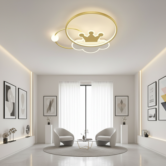 Rafael LED Chandelier with Remote Control, 58W, Dimmable, 3000K/4000K/6000K, Gold LED Chandeliers with Remote Control Προεπιλεγμένος τίτλος Alessandro Design