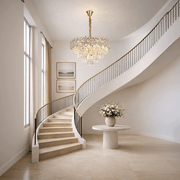 Κρυστάλλινος πολυέλαιος WINDSOR Elegance 8x E14, διάμετρος 39 cm, γυαλιστερό χρυσό, ρυθμιζόμενο ύψος, μεταλλικοί και κρυστάλλινοι πολυέλαιοι, προεπιλεγμένος τίτλος Alessandro Design
