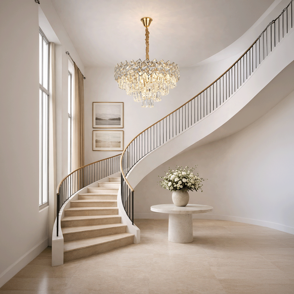 Κρυστάλλινος πολυέλαιος WINDSOR Elegance 8x E14, διάμετρος 39 cm, γυαλιστερό χρυσό, ρυθμιζόμενο ύψος, μεταλλικοί και κρυστάλλινοι πολυέλαιοι, προεπιλεγμένος τίτλος Alessandro Design