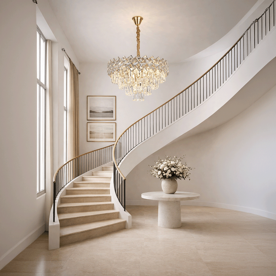 Κρυστάλλινος πολυέλαιος WINDSOR Elegance 8x E14, διάμετρος 39 cm, γυαλιστερό χρυσό, ρυθμιζόμενο ύψος, μεταλλικοί και κρυστάλλινοι πολυέλαιοι, προεπιλεγμένος τίτλος Alessandro Design