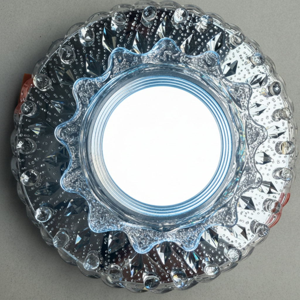 Spot LED ORBITA, 5W, Rotund, Lumina Rece + RGB, Alb, Rasina si Sticla Spot LED Default Title Alessandro Design