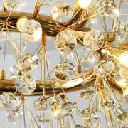 MINUET Crystal Chandelier 9x G9, Διάμετρος 50cm, Γυαλιστερό Χρυσό, Ρυθμιζόμενο ύψος Μοντέρνοι Πολυέλαιοι Προεπιλεγμένος τίτλος Alessandro Design