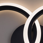 Πολυέλαιος LED με τηλεχειριστήριο BETTY 27W, 2 κύκλοι, κρύο/θερμό/ουδέτερο φως, ρυθμιζόμενο, μαύροι πολυέλαιοι LED με τηλεχειριστήριο Προεπιλεγμένος τίτλος Alessandro Design
