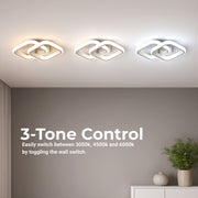 Πολυέλαιος LED VERTEX Matrix, Επικαλυπτόμενα διαμάντια, Μεταλλικά πλαίσια, 24W, 2 Διαμάντια, Κρύο/Ζεστό/Ουδέτερο φως 3000K/4000K/6000K, Λευκοί πολυέλαιοι LED Προεπιλεγμένος τίτλος Alessandro Design