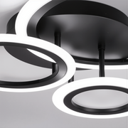 Πολυέλαιος LED με τηλεχειριστήριο BETTY 40W, 3 κύκλοι, κρύο/θερμ/ουδέτερο φως, ρυθμιζόμενο, μαύροι πολυέλαιοι LED με τηλεχειριστήριο Προεπιλεγμένος τίτλος Alessandro Design