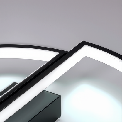 Πολυέλαιος LED με τηλεχειριστήριο VECTOR ARCUS 52W, 2 Στοιχεία, Κρύο/Ζεστό/Ουδέτερο φως, Ρυθμιζόμενο, Μαύροι πολυέλαιοι LED με τηλεχειριστήριο Προεπιλεγμένος τίτλος Alessandro Design