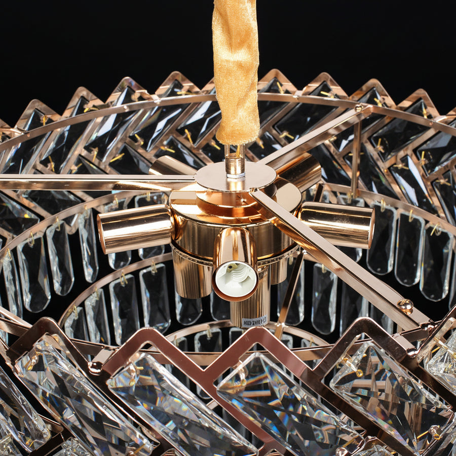 Crystal Chandelier WINDSOR Nobile 5xE14, Διάμετρος 39cm, Γυαλιστερό χρυσό, Ρυθμιζόμενο ύψος Crystal Chandeliers Προεπιλεγμένος τίτλος Alessandro Design