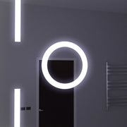 Ορθογώνιος καθρέφτης LED, 120x80 cm, Αισθητήρας Marcello MotionGlow, Σύστημα αποθολώματος, Ρολόι & Θερμόμετρο, Καλλυντικός Μεγεθυντικός φακός, Ρυθμιζόμενοι καθρέφτες Marcello Προεπιλεγμένος τίτλος Alessandro Design