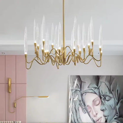 Cristal Chandelier Delta 12XG4 Gold Modern Chandeliers Προεπιλεγμένος τίτλος Alessandro Design
