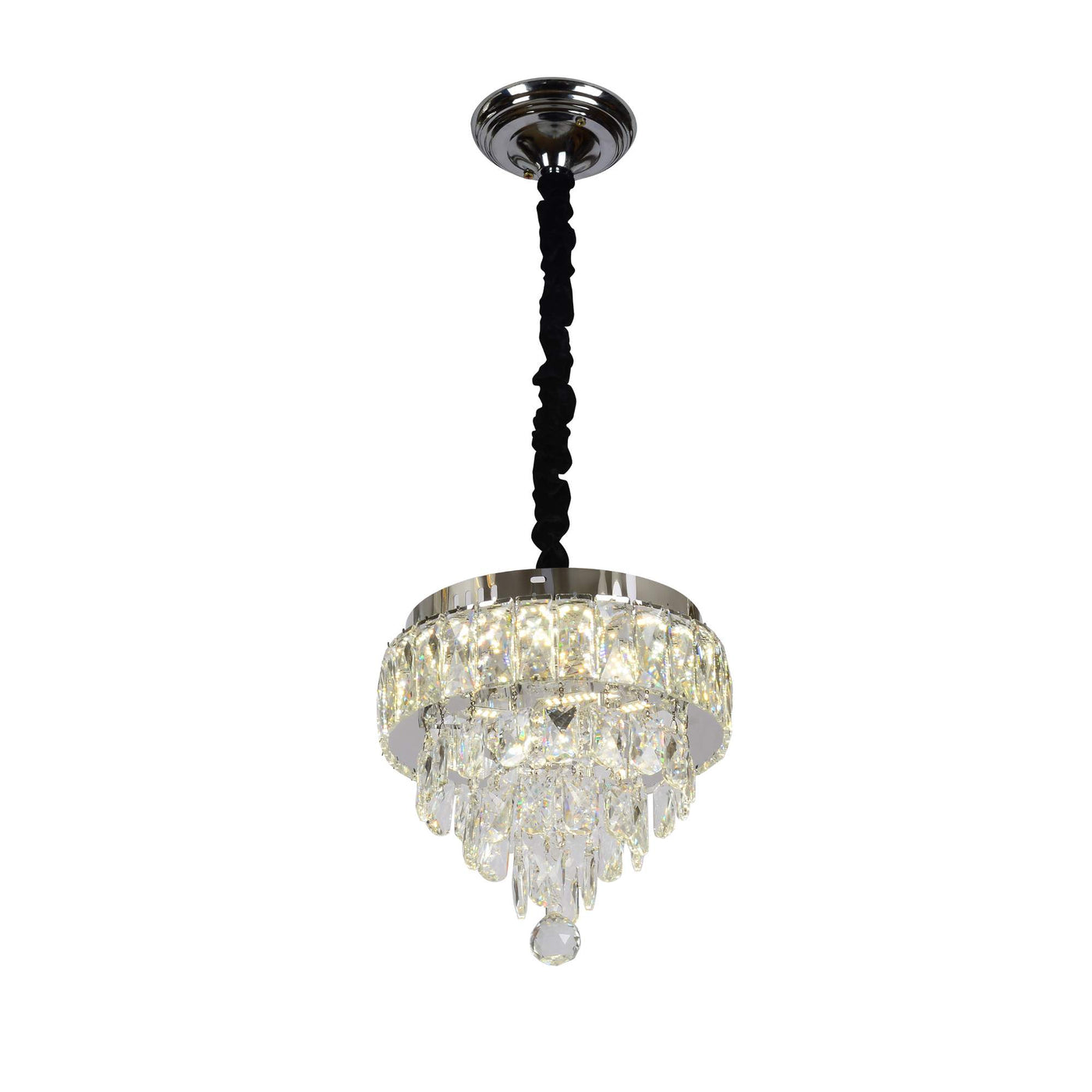 MEILI CRYSTAL CASCADA 300 – Crystal LED Chandelier, 52W, Ø300 mm, with Remote Control Crystal Chandeliers Προεπιλεγμένος τίτλος Alessandro Design