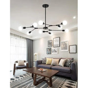 Lustra Architek Nona, 9x E27, Μαύρο, Metal Luster Industrial Προεπιλεγμένος τίτλος Alessandro Design
