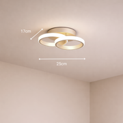 Πολυέλαιος LED VERTEX CIRCULA 21W, 2 κύκλοι, Μεταλλικά πλαίσια, Κρύο/Ζεστό/Ουδέτερο φως, Λευκοί πολυέλαιοι LED Προεπιλεγμένος τίτλος Alessandro Design