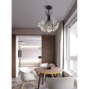 Crystal Chandelier PETERHOF Petito, 13xG4, Diameter 52 cm, Black Modern Chandeliers Προεπιλεγμένος τίτλος Alessandro Design