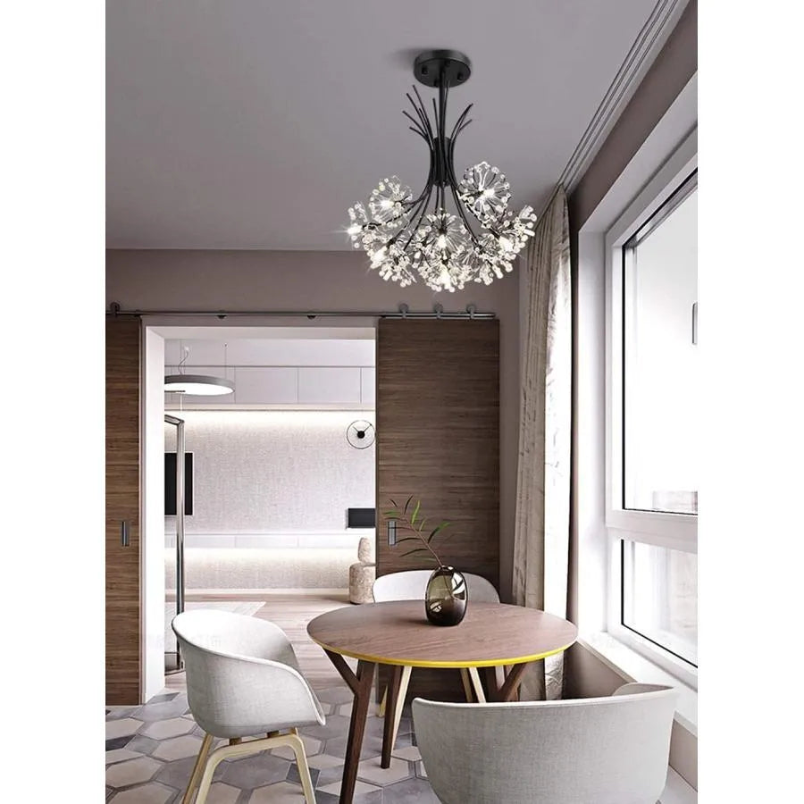Crystal Chandelier PETERHOF Petito, 13xG4, Diameter 52 cm, Black Modern Chandeliers Προεπιλεγμένος τίτλος Alessandro Design