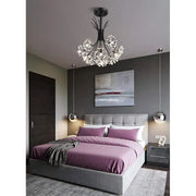 Crystal Chandelier PETERHOF Petito, 13xG4, Diameter 52 cm, Black Modern Chandeliers Προεπιλεγμένος τίτλος Alessandro Design