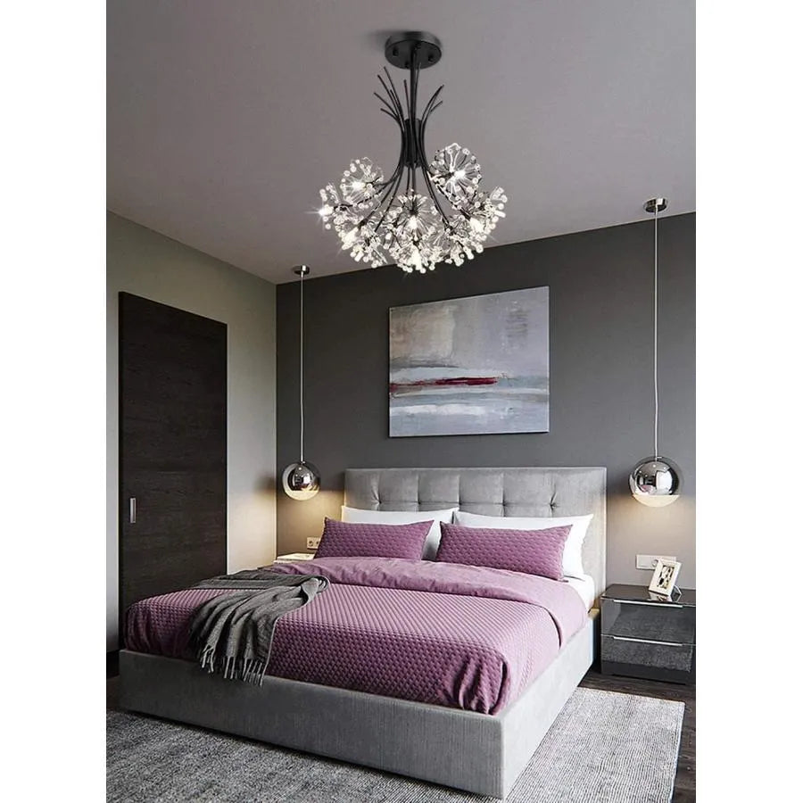 Crystal Chandelier PETERHOF Petito, 13xG4, Diameter 52 cm, Black Modern Chandeliers Προεπιλεγμένος τίτλος Alessandro Design