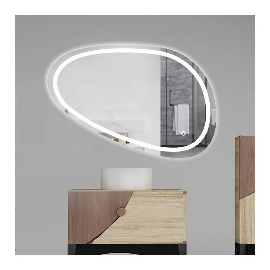 Καθρέφτης LED, 80x45cm, Disegno Touch Marcello, Demister System, Dimabila Mirrors Korman E Προεπιλεγμένος τίτλος Alessandro Design