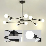 Lustra Architek Nona, 9x E27, Μαύρο, Metal Luster Industrial Προεπιλεγμένος τίτλος Alessandro Design