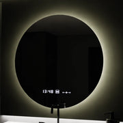 Στρογγυλός καθρέφτης LED, 80 cm, Serenite MotionGlow Marcello, Σύστημα αποθαμβώματος, Ρολόι & Θερμόμετρο, Dimable Mirrors Marcello Προεπιλεγμένος τίτλος Alessandro Design