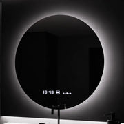 Στρογγυλός καθρέφτης LED, 80 cm, Serenite MotionGlow Marcello, Σύστημα αποθαμβώματος, Ρολόι & Θερμόμετρο, Dimable Mirrors Marcello Προεπιλεγμένος τίτλος Alessandro Design