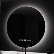 LED Στρογγυλός καθρέφτης, 70 cm, Serenite MotionGlow Marcello, Σύστημα αποθαμβώματος, Ρολόι & Θερμόμετρο, Dimable Mirrors Marcello Προεπιλεγμένος τίτλος Alessandro Design