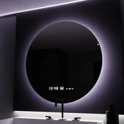LED Στρογγυλός καθρέφτης, 70 cm, Serenite MotionGlow Marcello, Σύστημα αποθαμβώματος, Ρολόι & Θερμόμετρο, Dimable Mirrors Marcello Προεπιλεγμένος τίτλος Alessandro Design