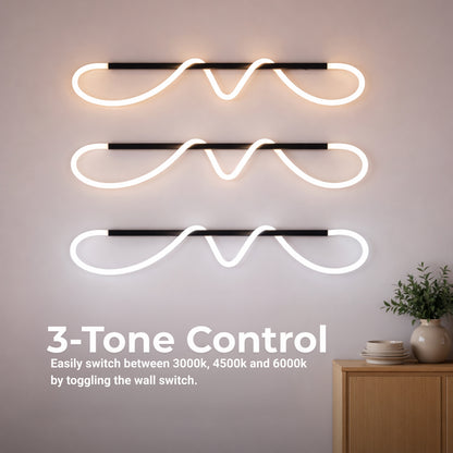 Πολυέλαιος DIVINO LED με εύκαμπτο σωλήνα σιλικόνης - 24W, ρυθμιζόμενο φως, μαύρο ματ μοντέρνοι πολυέλαιοι Προεπιλεγμένος τίτλος Alessandro Design