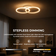 Πολυέλαιος LED με τηλεχειριστήριο BETTY 27W, 2 κύκλοι, κρύο/θερμ/ουδέτερο φως, ρυθμιζόμενο, λευκός πολυέλαιος LED με τηλεχειριστήριο Προεπιλεγμένος τίτλος Alessandro Design