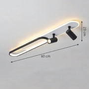 Πολυέλαιος LED με ρυθμιζόμενο προβολέα FISSO Camilla 70W, Κρύο/Ζεστό/Ουδέτερο φως, Μαύροι πολυέλαιοι LED Προεπιλεγμένος τίτλος Alessandro Design