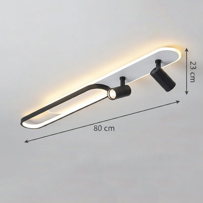 Πολυέλαιος LED με ρυθμιζόμενο προβολέα FISSO Camilla 70W, Κρύο/Ζεστό/Ουδέτερο φως, Μαύροι πολυέλαιοι LED Προεπιλεγμένος τίτλος Alessandro Design