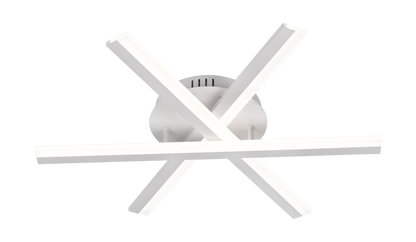 Lustra LED cu telecomanda ZOE, 40W, lumina Rece/Calda/Neutra, Dimabila, Alb Lustre LED cu Telecomanda Default Title Alessandro Design
