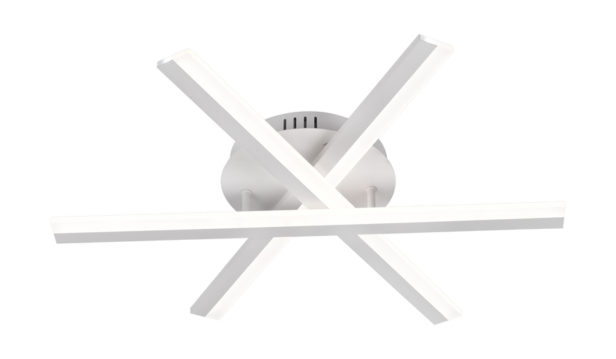 Lustra LED cu telecomanda ZOE, 40W, lumina Rece/Calda/Neutra, Dimabila, Alb Lustre LED cu Telecomanda Default Title Alessandro Design