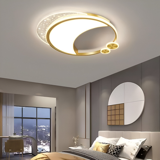 Marco LED Chandelier with Remote Control, 76W, Dimmable, Gold, Metal, Acrylic and Glass, 3000K/4000K/6000K LED Chandeliers with Remote Control Προεπιλεγμένος τίτλος Alessandro Design