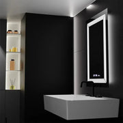 Ορθογώνιος καθρέφτης LED, 60x80 εκ., Venezia Marcello MotionGlow Sensor, Σύστημα αποθάμβωσης, Ρολόι & Θερμόμετρο, Ρυθμιζόμενο, Θερμό Ουδέτερο Ψυχρό Φως 3000K/4000K/6000K Καθρέφτες Marcello Προεπιλεγμένος τίτλος Alessandro Design
