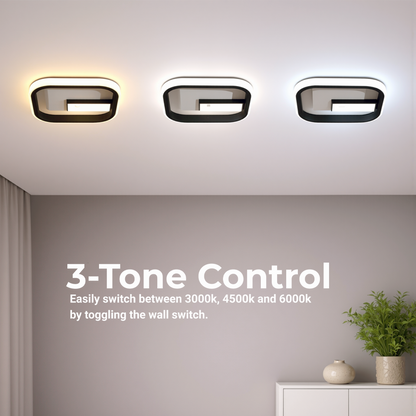 Πολυέλαιος LED VICTORIA 19W, Τετράγωνο, Κρύο/Ζεστό/Ουδέτερο φως, Μαύρο, Λευκό LED Πολυέλαιος Προεπιλεγμένος τίτλος Alessandro Design