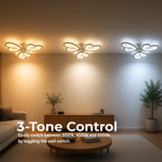 Πολυέλαιος LED με τηλεχειριστήριο BLOSSOM 40W, 3 πέταλα, κρύο/ζεστό/ουδέτερο φως, ρυθμιζόμενο, λευκός πολυέλαιος LED με τηλεχειριστήριο Προεπιλεγμένος τίτλος Alessandro Design