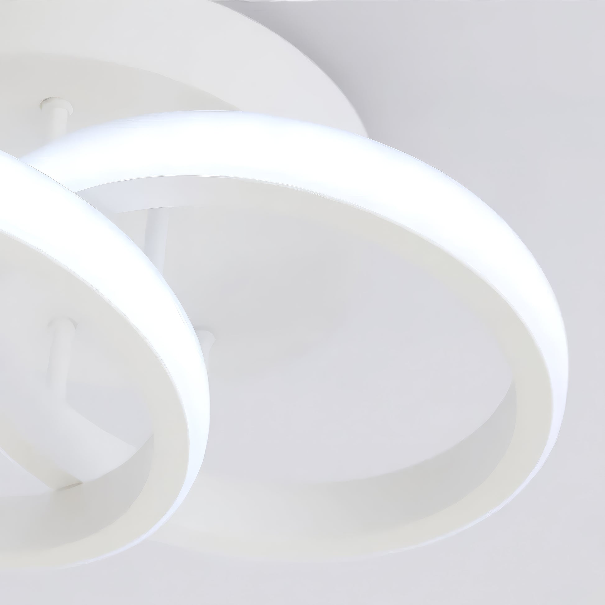 Πολυέλαιος LED VERTEX CIRCULA 21W, 2 κύκλοι, Μεταλλικά πλαίσια, Κρύο/Ζεστό/Ουδέτερο φως, Λευκοί πολυέλαιοι LED Προεπιλεγμένος τίτλος Alessandro Design