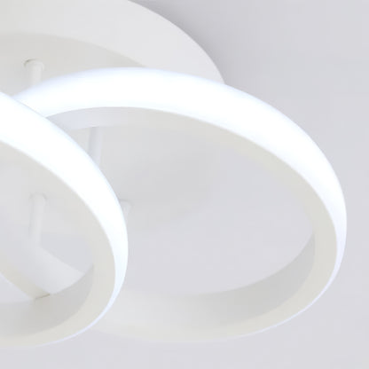 Πολυέλαιος LED VERTEX CIRCULA 21W, 2 κύκλοι, Μεταλλικά πλαίσια, Κρύο/Ζεστό/Ουδέτερο φως, Λευκοί πολυέλαιοι LED Προεπιλεγμένος τίτλος Alessandro Design
