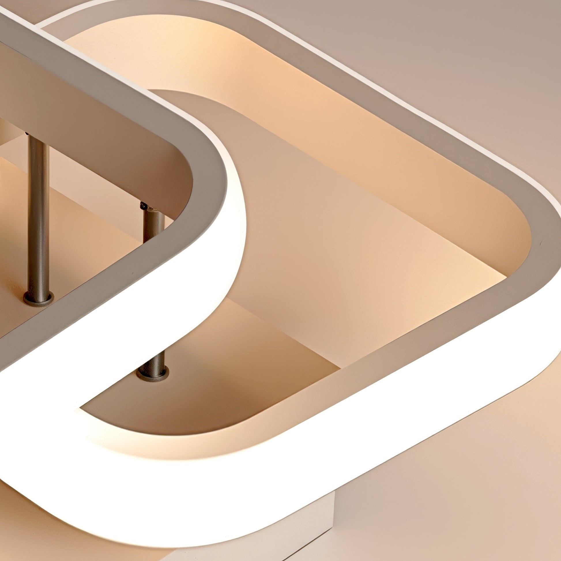 Πολυέλαιος LED VERTEX Matrix, Επικαλυπτόμενα διαμάντια, Μεταλλικά πλαίσια, 24W, 2 Διαμάντια, Κρύο/Ζεστό/Ουδέτερο φως 3000K/4000K/6000K, Λευκοί πολυέλαιοι LED Προεπιλεγμένος τίτλος Alessandro Design