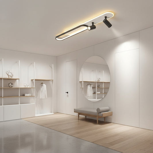 Πολυέλαιος LED με ρυθμιζόμενο προβολέα FISSO Camilla 70W, Κρύο/Ζεστό/Ουδέτερο φως, Μαύροι πολυέλαιοι LED Προεπιλεγμένος τίτλος Alessandro Design