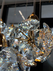 Crystal LED KILKENNY Culmino Chandelier, 144W, Neutral Light, Diameter 60cm, Gold Modern Chandeliers Προεπιλεγμένος τίτλος Alessandro Design