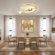 Rafael LED Chandelier with Remote Control, 58W, Dimmable, 3000K/4000K/6000K, Gold LED Chandeliers with Remote Control Προεπιλεγμένος τίτλος Alessandro Design
